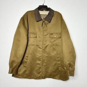 Vintage Madison Creek Sportsman‎ Hunting Chore Faux Suede Jacket Men's XXL Brown